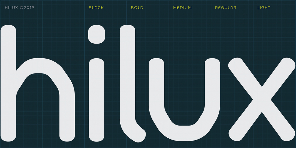 Example font Hilux #1